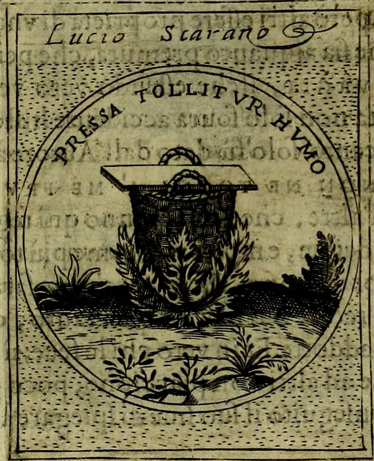 An illustration from Teatro d'imprese, 1623, leaf 198