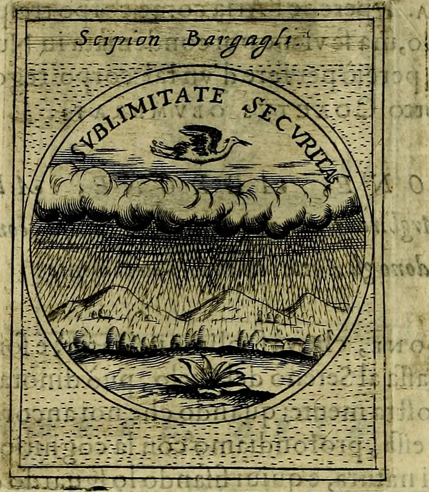 An illustration from Teatro d'imprese, 1623, leaf 211