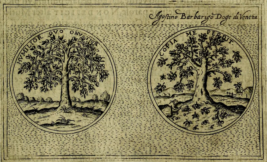 An illustration from Teatro d'imprese, 1623, leaf 216