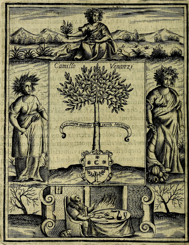 An illustration from Teatro d'imprese, 1623, leaf 237