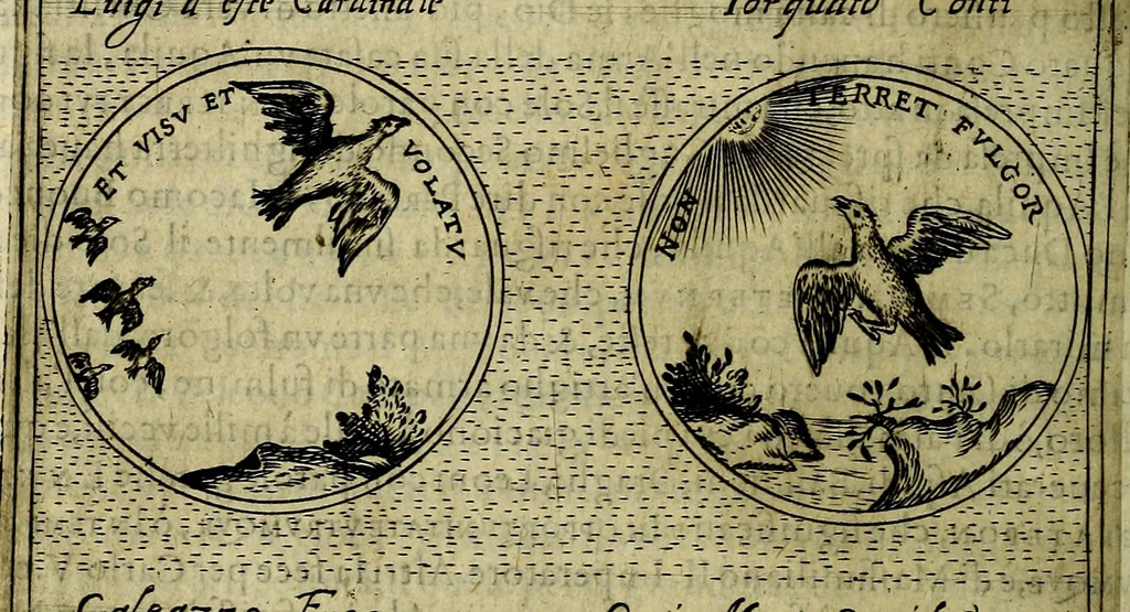 An illustration from Teatro d'imprese, 1623, leaf 265
