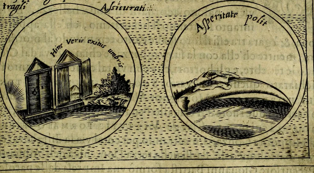 An illustration from Teatro d'imprese, 1623, leaf 296