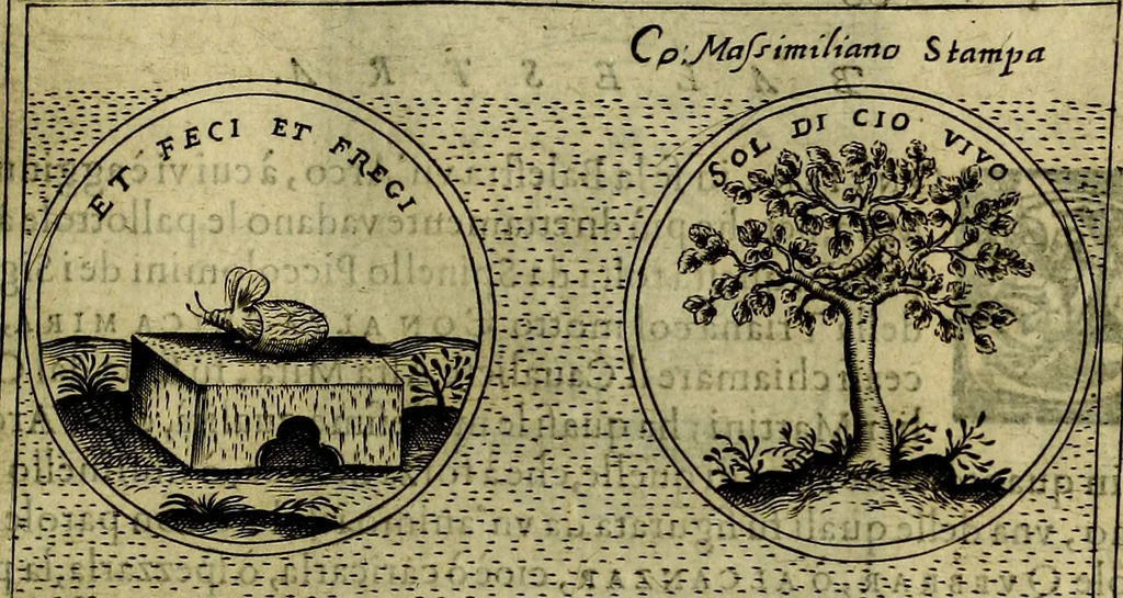 An illustration from Teatro d'imprese, 1623, leaf 300