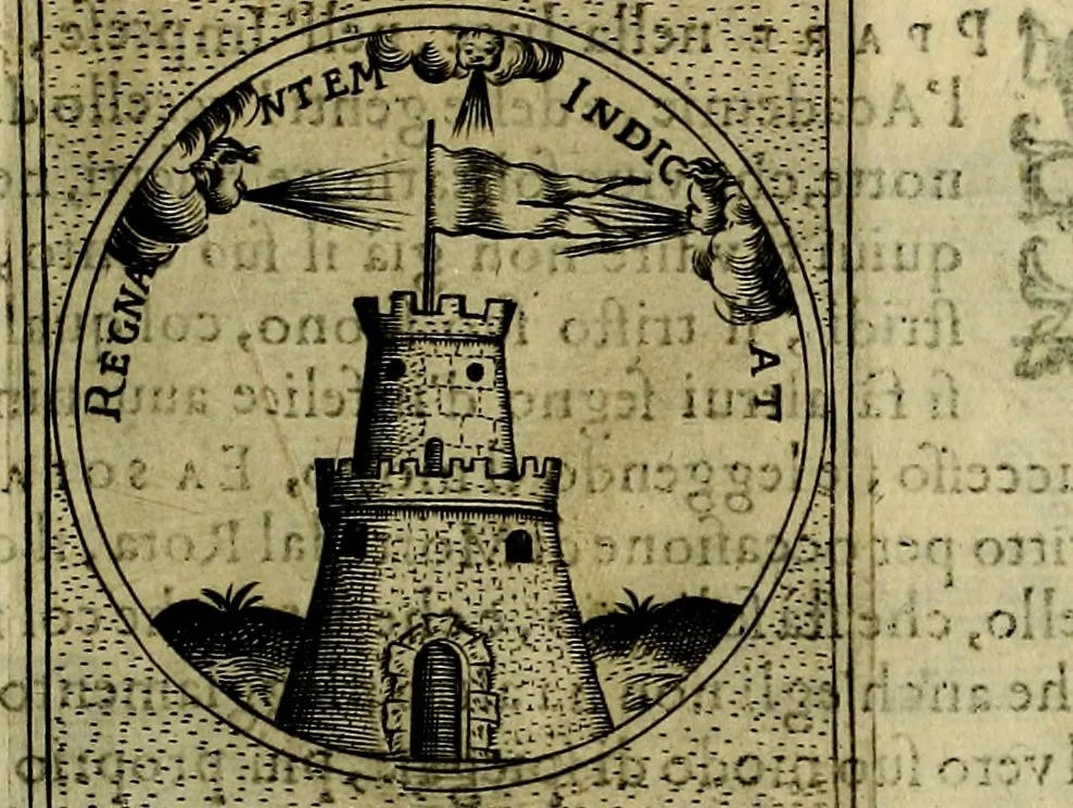 An illustration from Teatro d'imprese, 1623, leaf 304