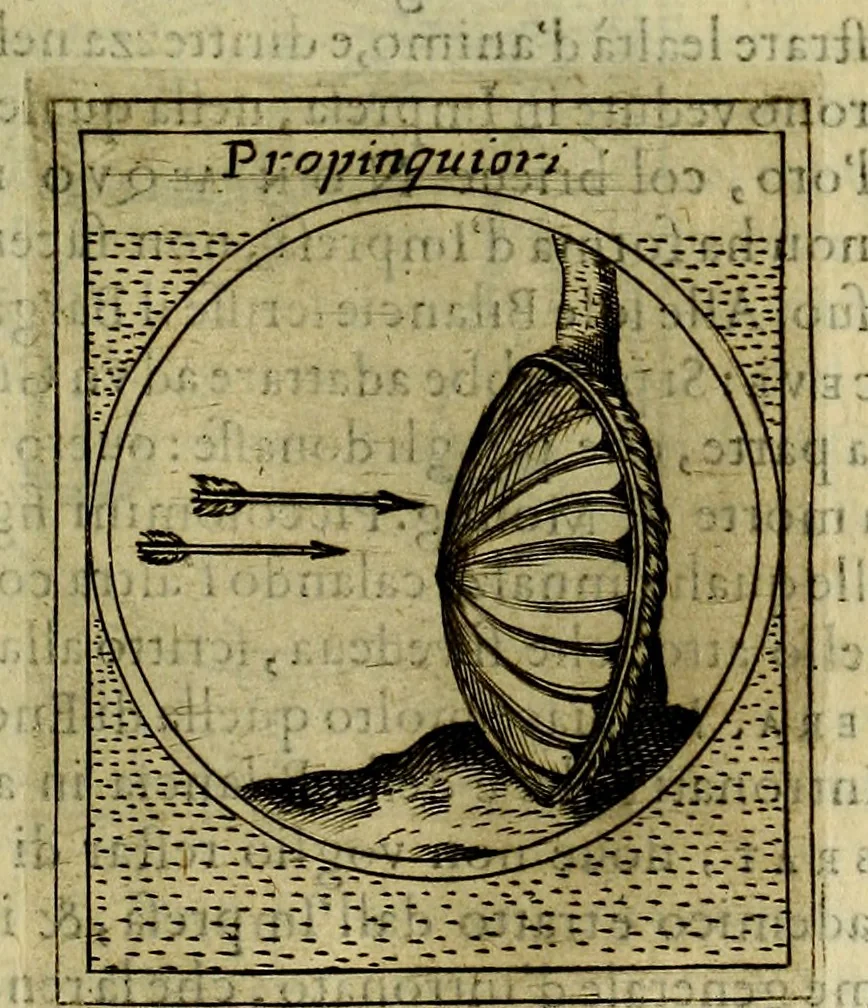 An illustration from Teatro d'imprese, 1623, leaf 316
