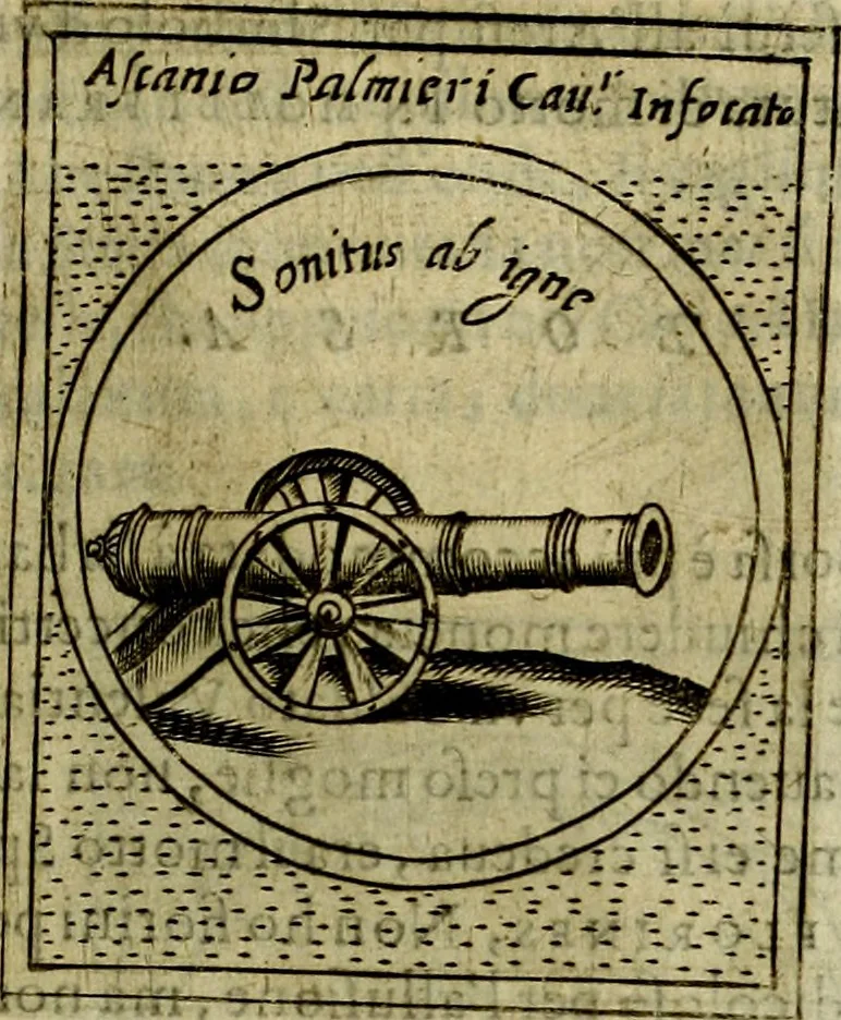 An illustration from Teatro d'imprese, 1623, leaf 320