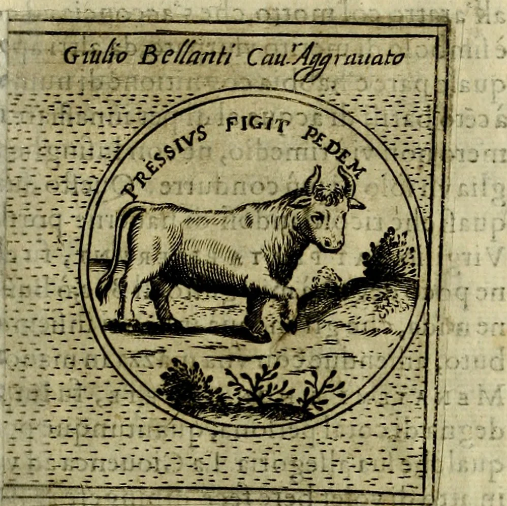 An illustration from Teatro d'imprese, 1623, leaf 326