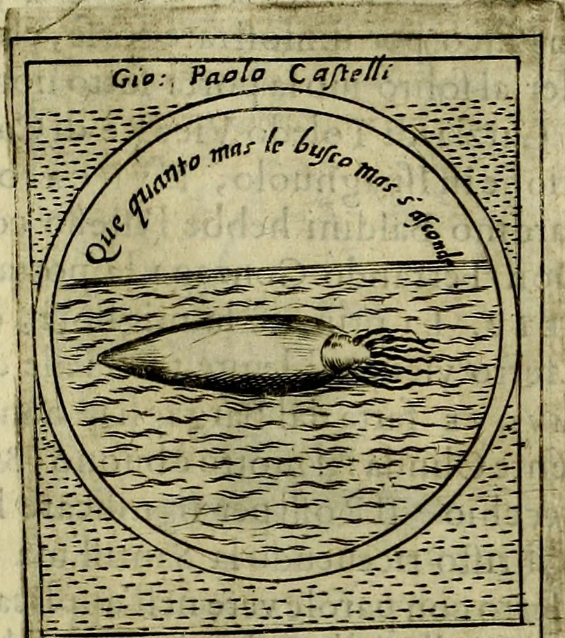 An illustration from Teatro d'imprese, 1623, leaf 332