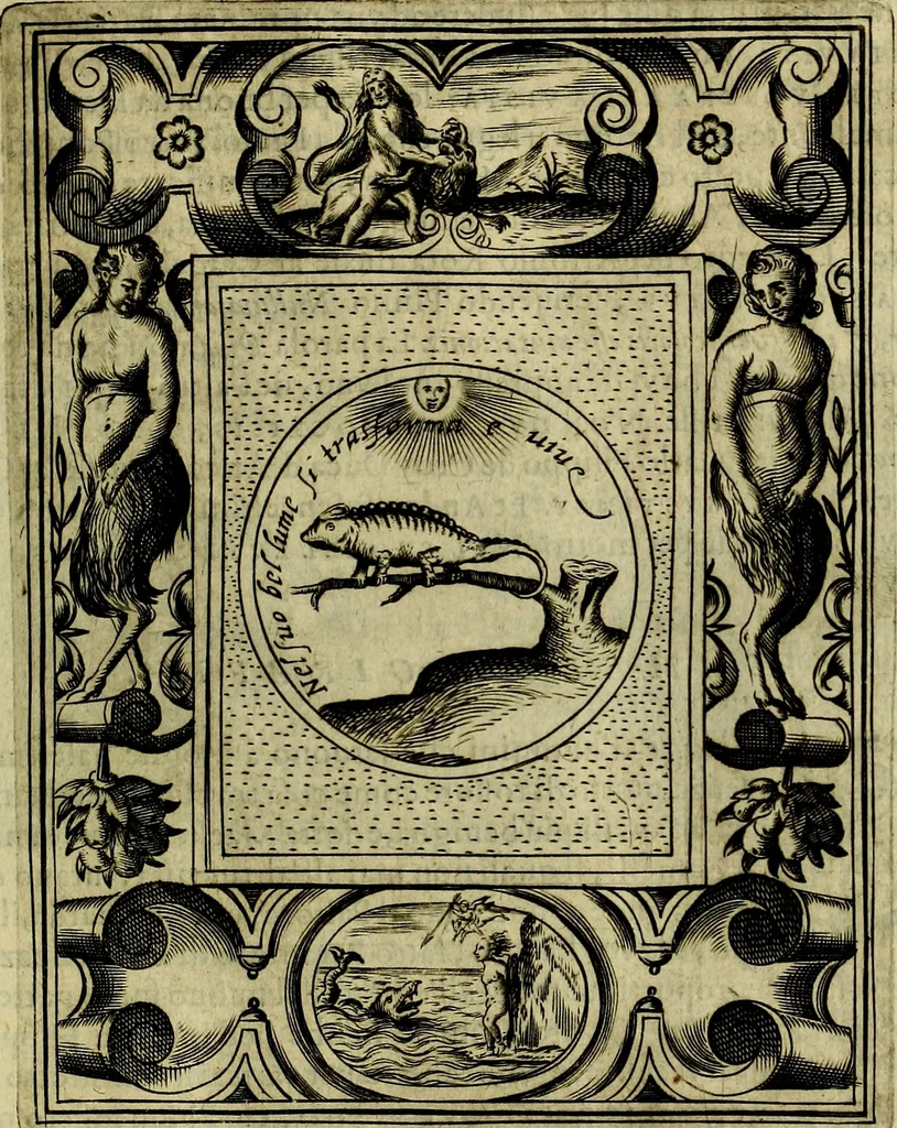 An illustration from Teatro d'imprese, 1623, leaf 336