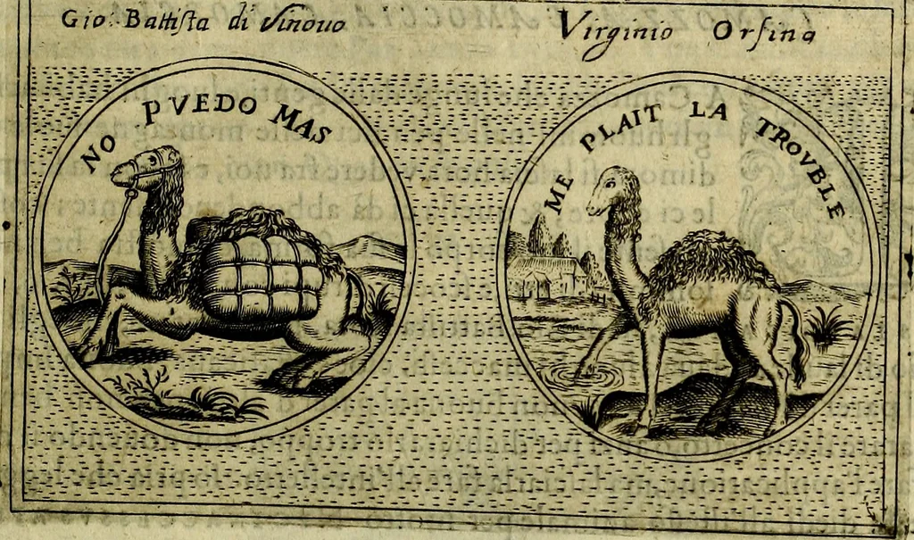 An illustration from Teatro d'imprese, 1623, leaf 338