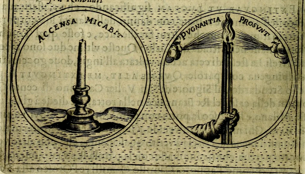 An illustration from Teatro d'imprese, 1623, leaf 345