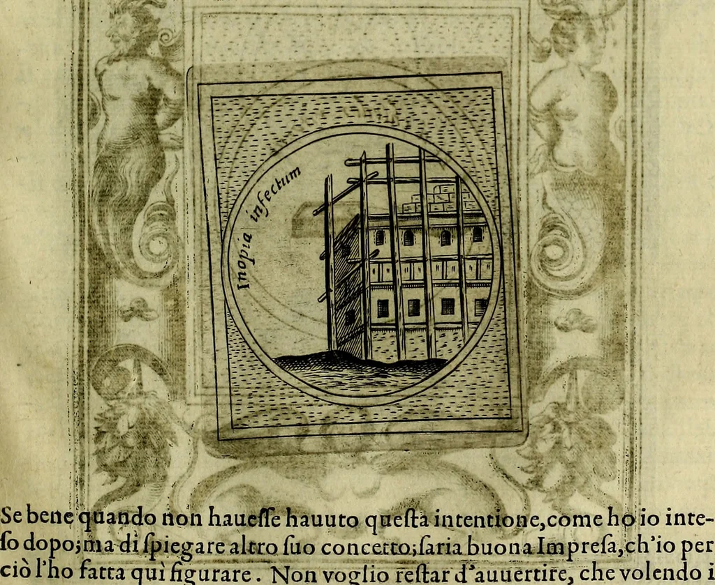 An illustration from Teatro d'imprese, 1623, leaf 372