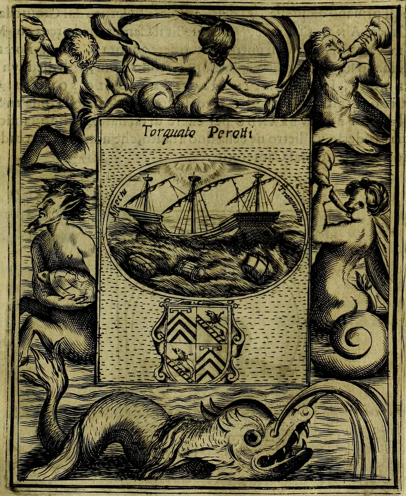 An illustration from Teatro d'imprese, 1623, leaf 376
