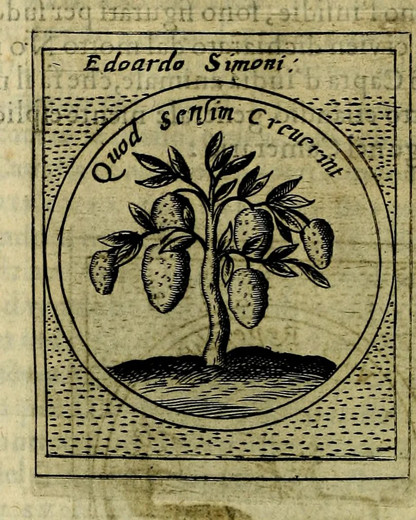 An illustration from Teatro d'imprese, 1623, leaf 385