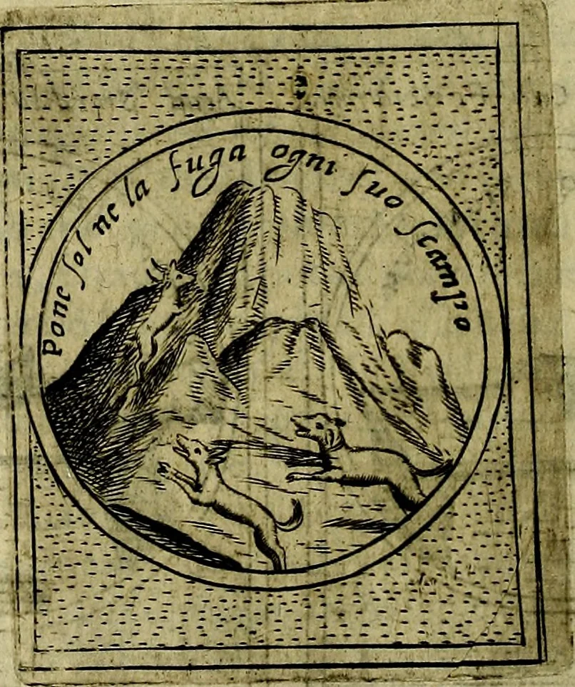An illustration from Teatro d'imprese, 1623, leaf 451