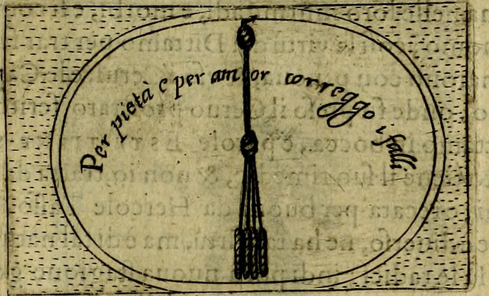 An illustration from Teatro d'imprese, 1623, leaf 466