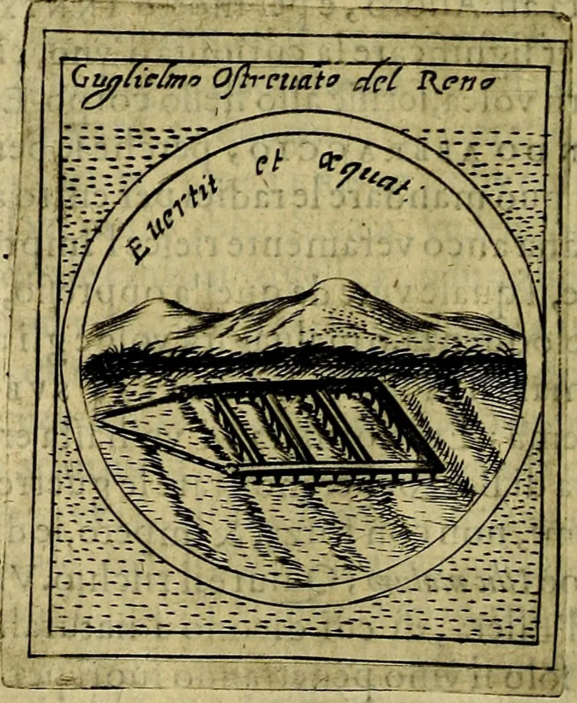 An illustration from Teatro d'imprese, 1623, leaf 487