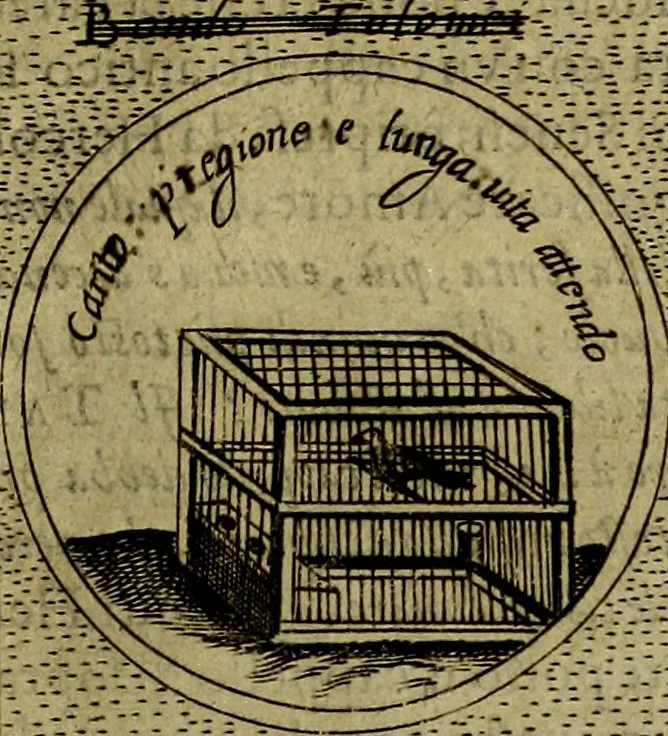 An illustration from Teatro d'imprese, 1623, leaf 492