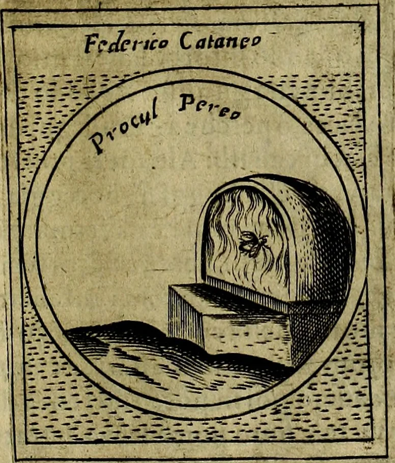 An illustration from Teatro d'imprese, 1623, leaf 518