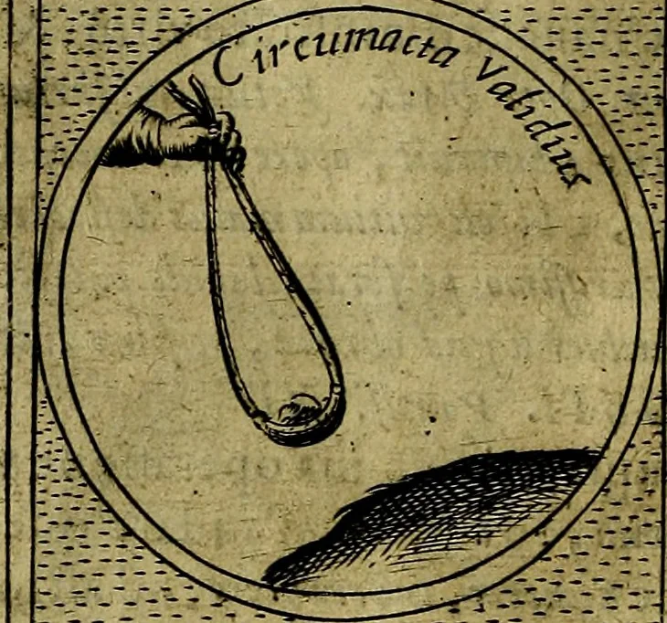 An illustration from Teatro d'imprese, 1623, leaf 525