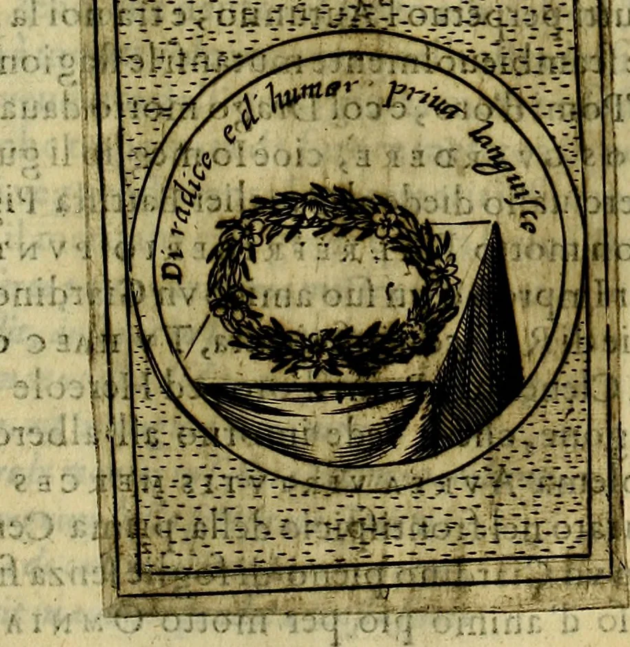 An illustration from Teatro d'imprese, 1623, leaf 546