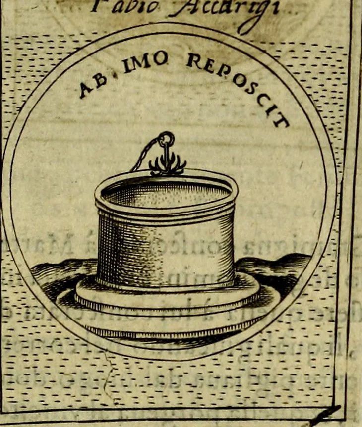 An illustration from Teatro d'imprese, 1623, leaf 562
