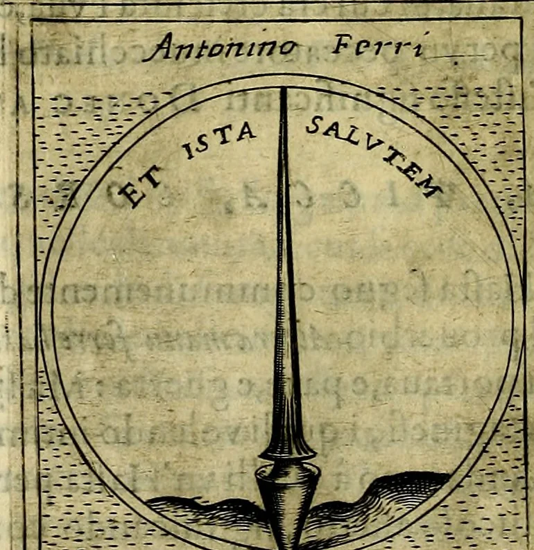An illustration from Teatro d'imprese, 1623, leaf 575