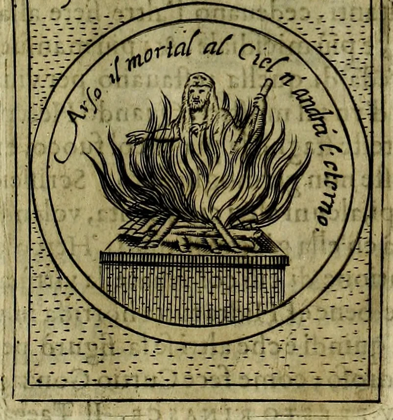 An illustration from Teatro d'imprese, 1623, leaf 582
