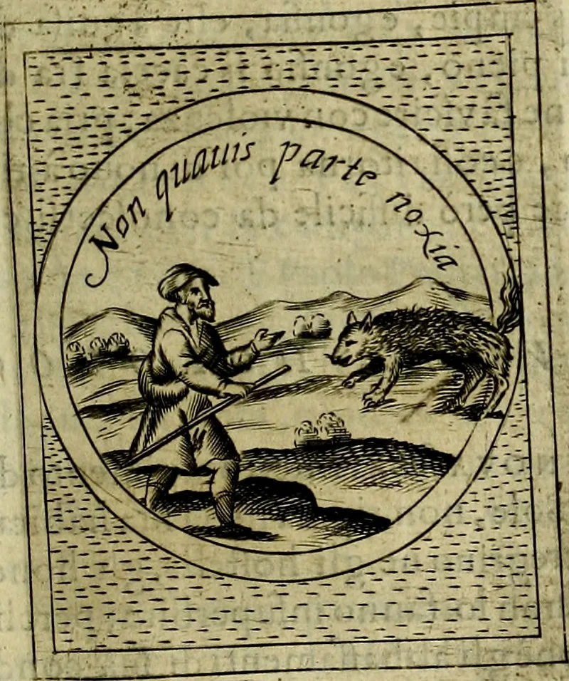 An illustration from Teatro d'imprese, 1623, leaf 584
