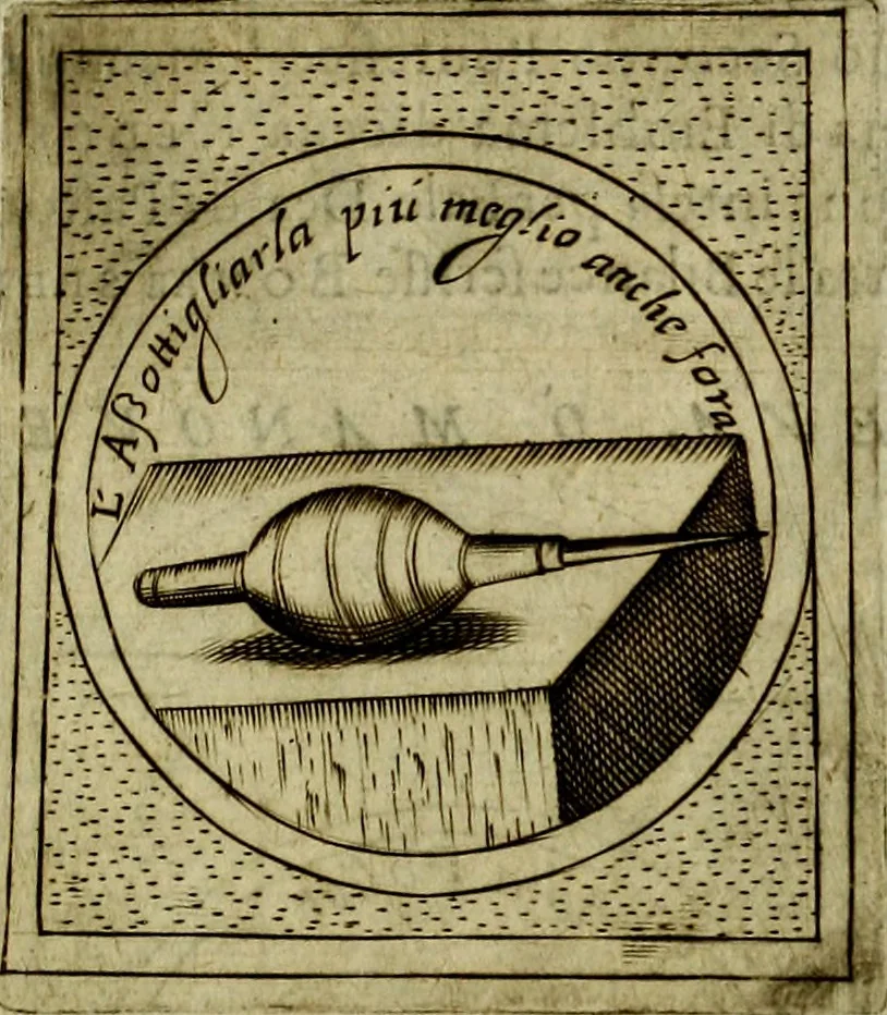An illustration from Teatro d'imprese, 1623, leaf 628