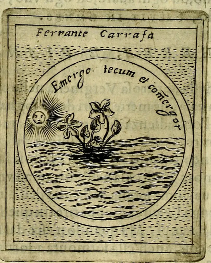 An illustration from Teatro d'imprese, 1623, leaf 637