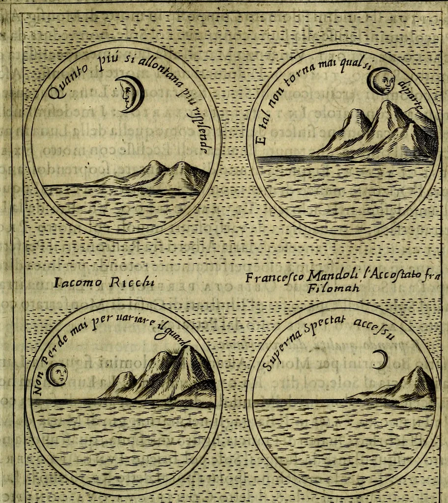 An illustration from Teatro d'imprese, 1623, leaf 644