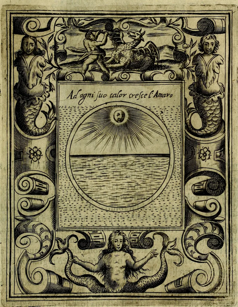 An illustration from Teatro d'imprese, 1623, leaf 660