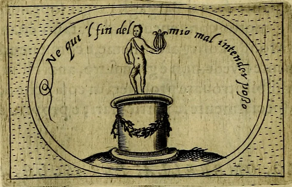 An illustration from Teatro d'imprese, 1623, leaf 709