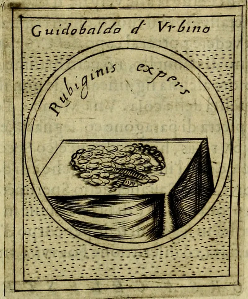 An illustration from Teatro d'imprese, 1623, leaf 712