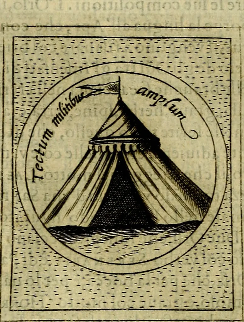 An illustration from Teatro d'imprese, 1623, leaf 717
