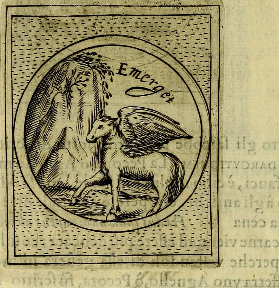 An illustration from Teatro d'imprese, 1623, leaf 731