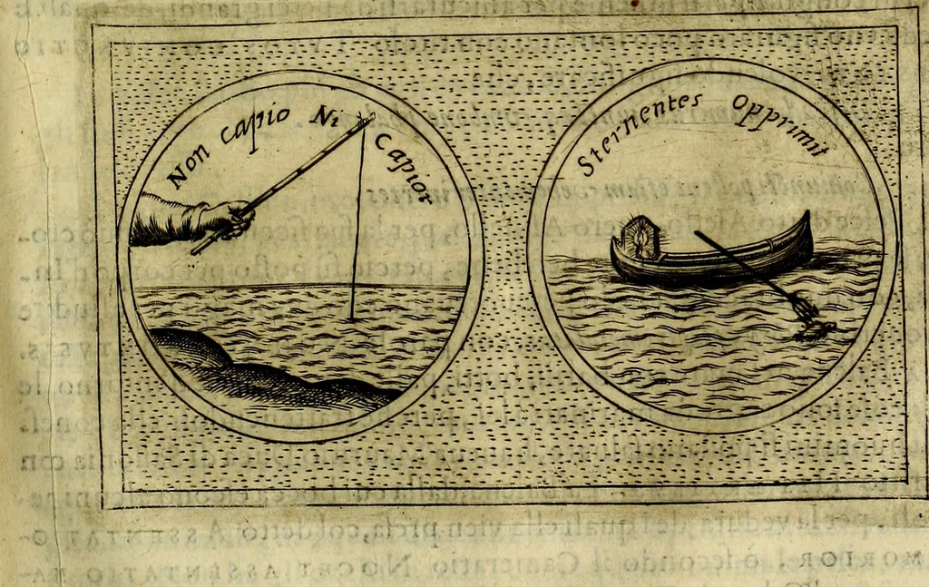 An illustration from Teatro d'imprese, 1623, leaf 740
