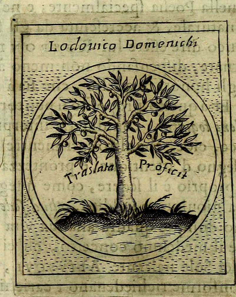 An illustration from Teatro d'imprese, 1623, leaf 749