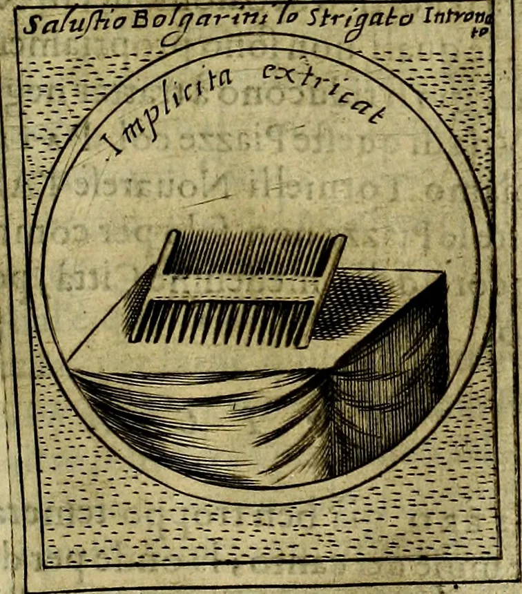 An illustration from Teatro d'imprese, 1623, leaf 750