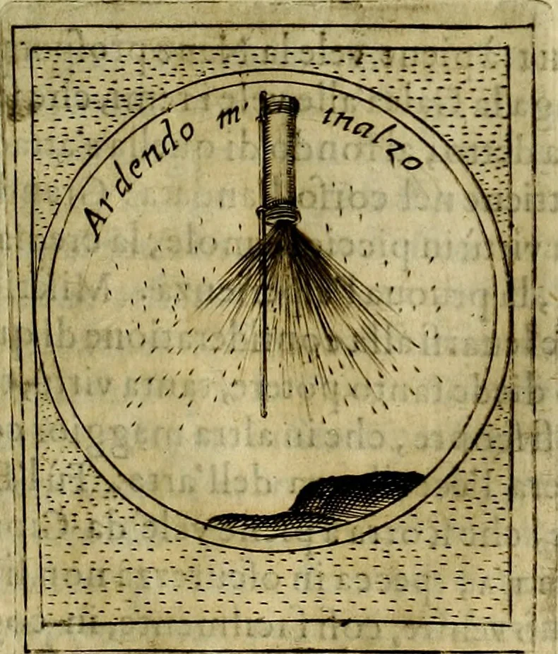 An illustration from Teatro d'imprese, 1623, leaf 780