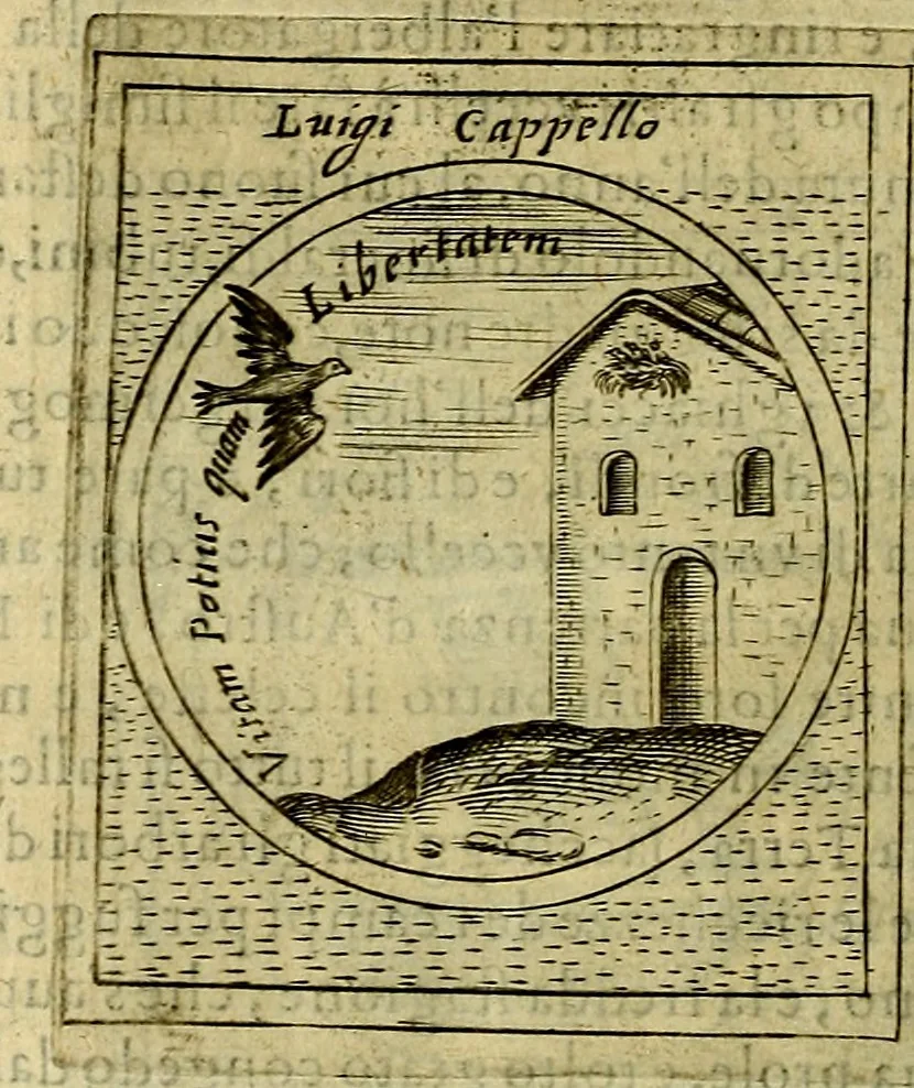 An illustration from Teatro d'imprese, 1623, leaf 785