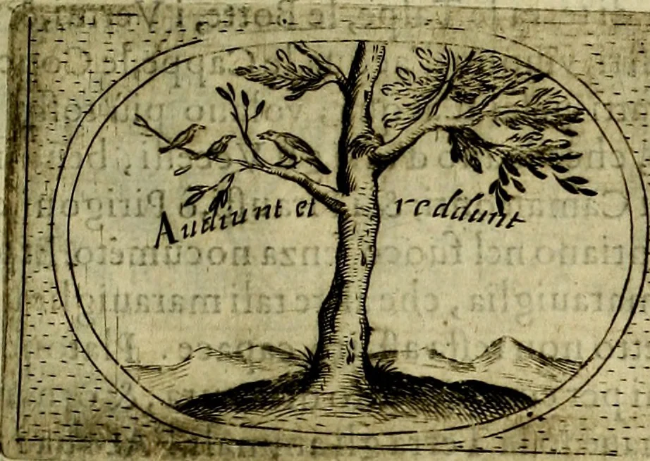An illustration from Teatro d'imprese, 1623, leaf 792
