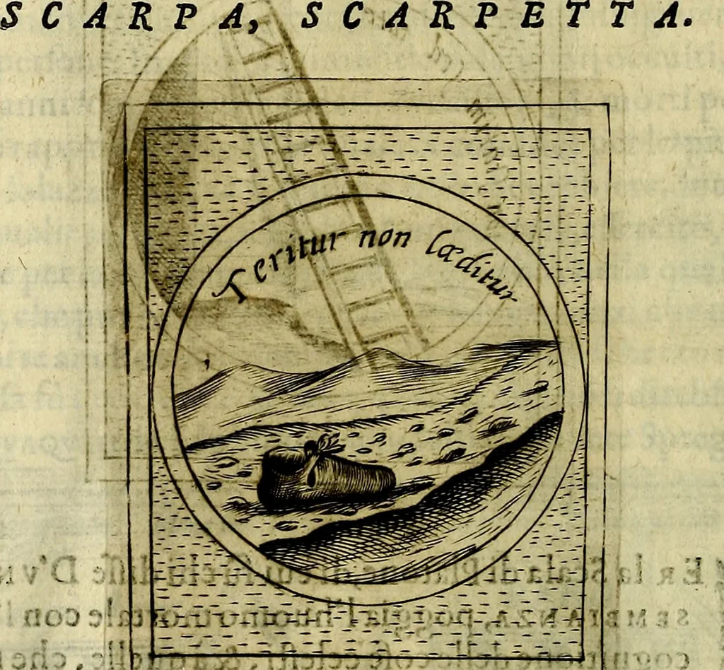An illustration from Teatro d'imprese, 1623, leaf 799