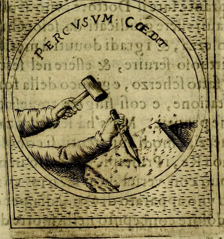An illustration from Teatro d'imprese, 1623, leaf 800