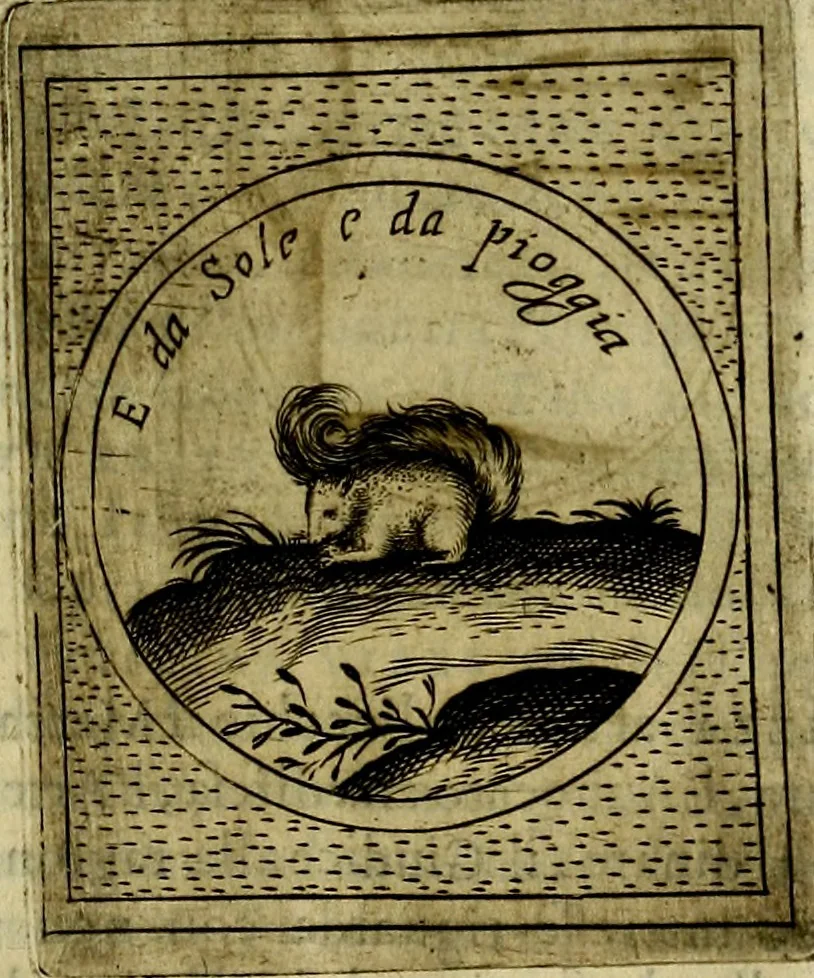 An illustration from Teatro d'imprese, 1623, leaf 804