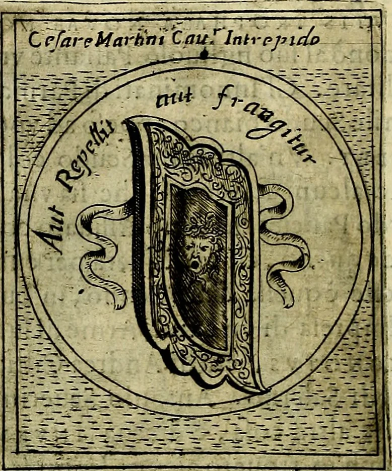 An illustration from Teatro d'imprese, 1623, leaf 809