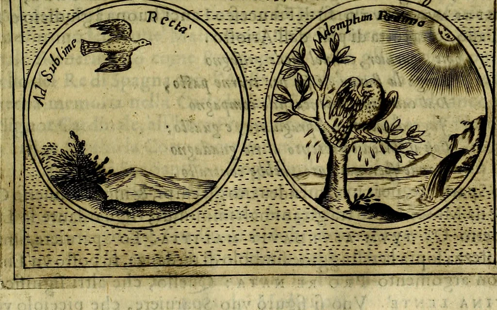 An illustration from Teatro d'imprese, 1623, leaf 842