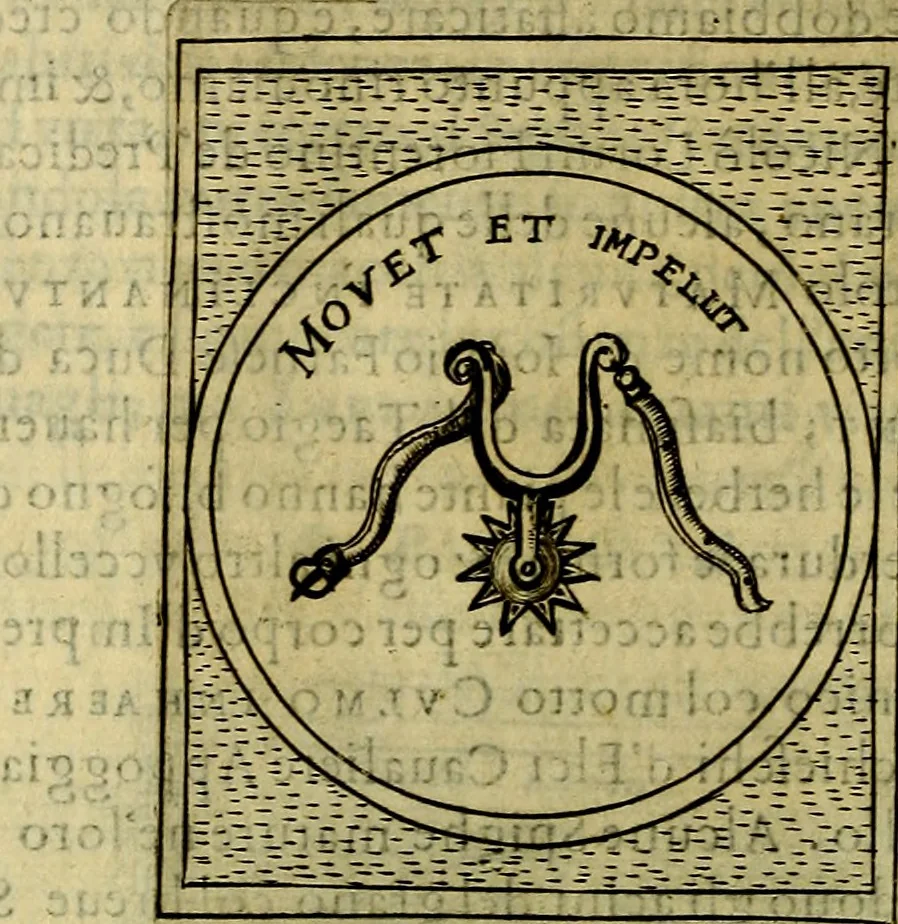 An illustration from Teatro d'imprese, 1623, leaf 849