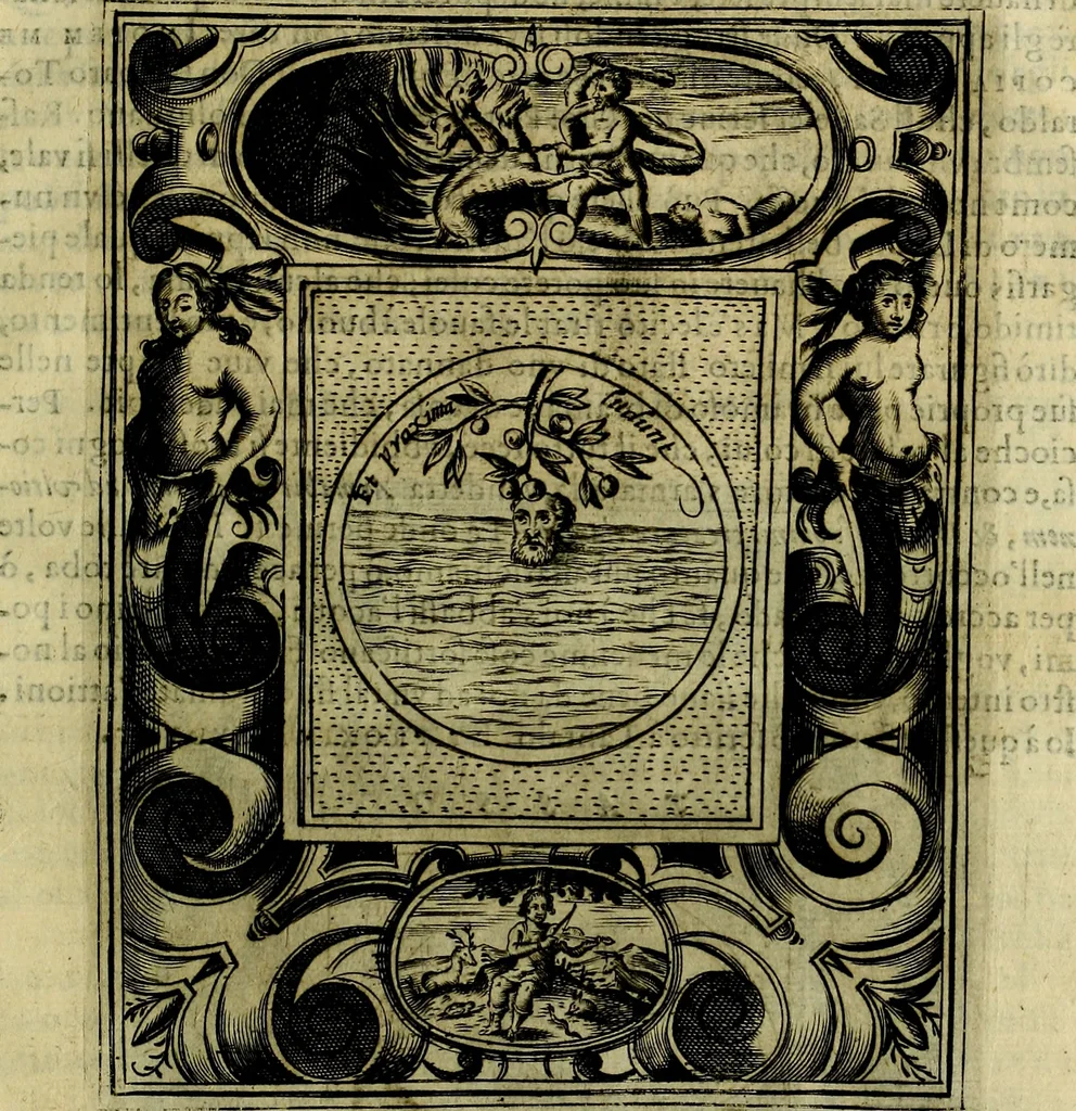 An illustration from Teatro d'imprese, 1623, leaf 864